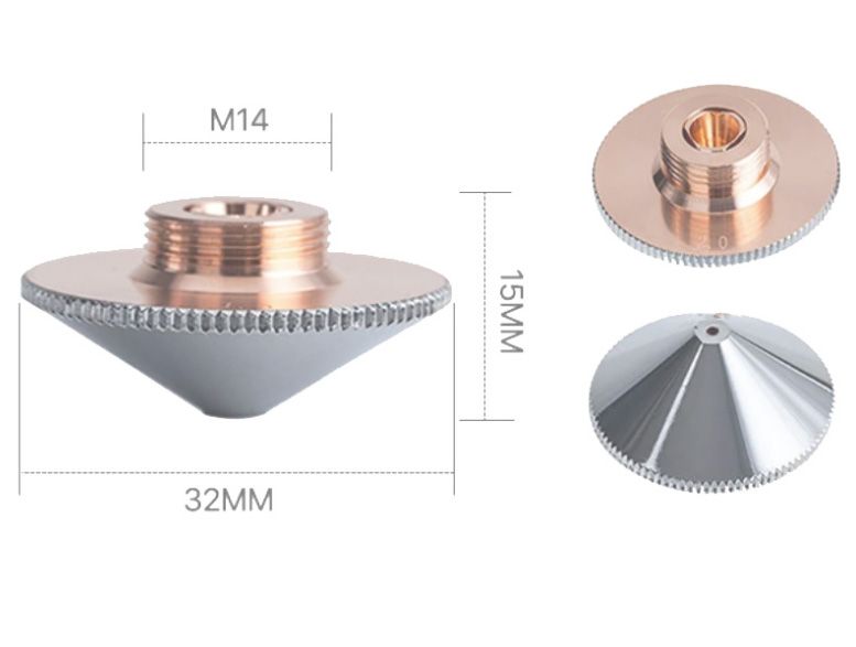 Сопло D32 H15 M14 4 мм двойное Raytools sd324mm фото