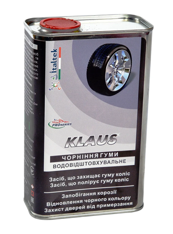 Чернение резины Klaus (Водостойкое) 1 л &mdash; Восстановление цвета шин, защита, блеск 010020 фото